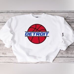 Detroit Pistons Basketball Crewneck